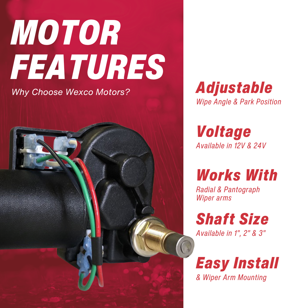 4R1.24-19S2.R110D - One and a half inch (1.5") shaft, 24V With Two-Speed Switch Installed