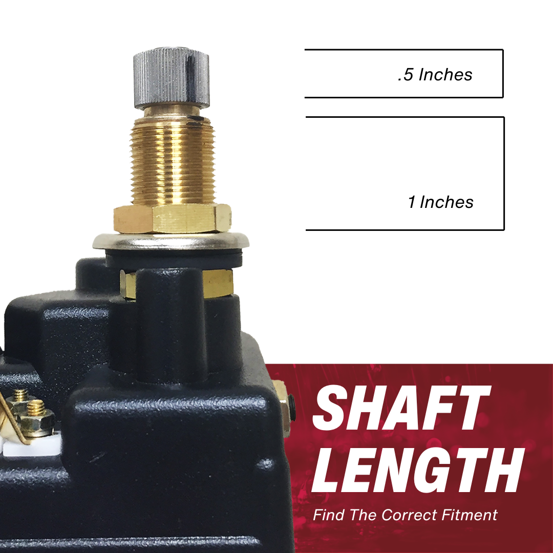 4R1.24-19S2.R110D - One and a half inch (1.5") shaft, 24V With Two-Speed Switch Installed