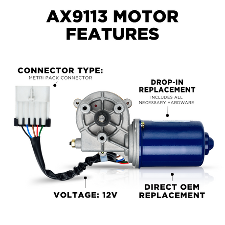 AX9113 Freightliner - International - Kenworth - Volvo Commercial Wiper Motors