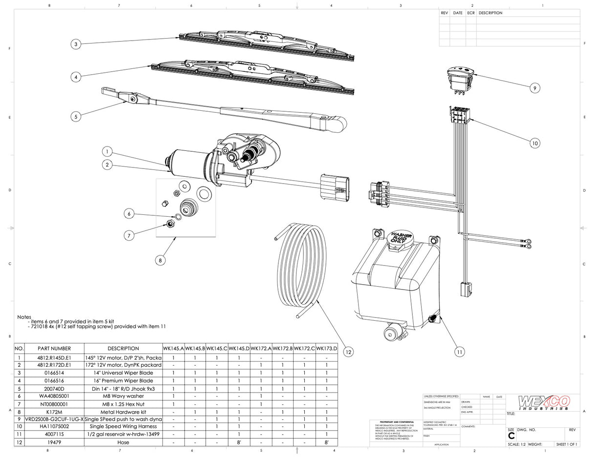 Side by Side - UTV - Wiper System Kits