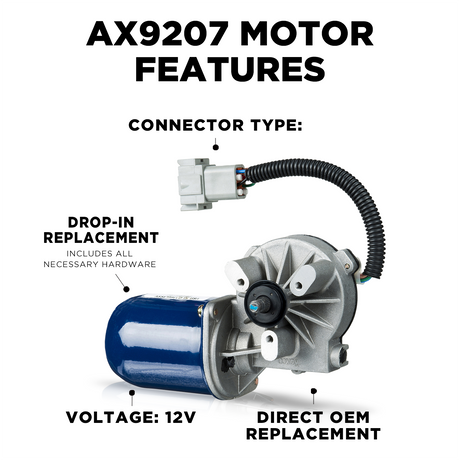 AX9207 Kenworth - Peterbilt Commercial Wiper Motors