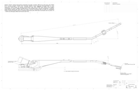 Lion Electric Lion8 Tractor - 610mm Radial Wet Wiper Arms