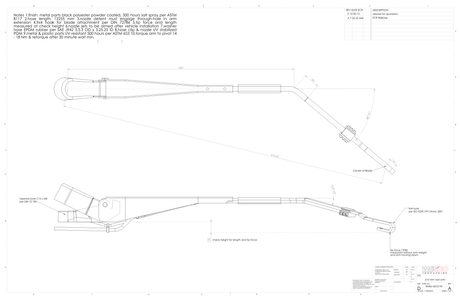 Lion Electric Lion8 Tractor - 610mm Radial Wet Wiper Arms
